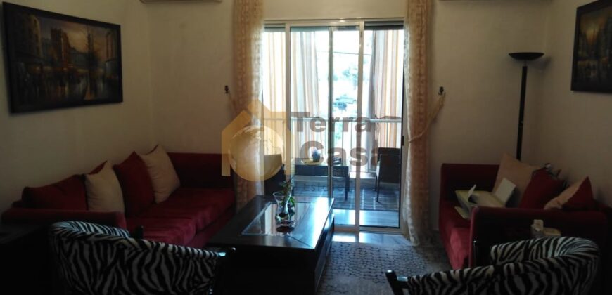 Fully decorated apartment in Deir Tamich for rent .