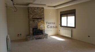 apartment for sale in Zahle brand new fully decorated with open view .