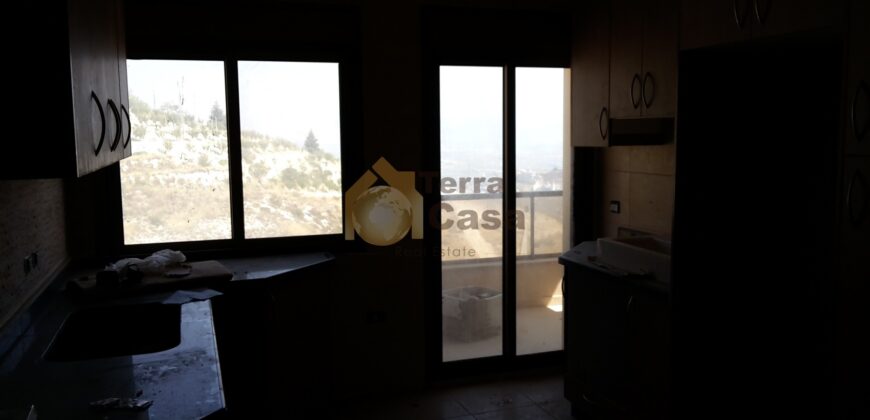 apartment for sale in Zahle brand new fully decorated with open view .