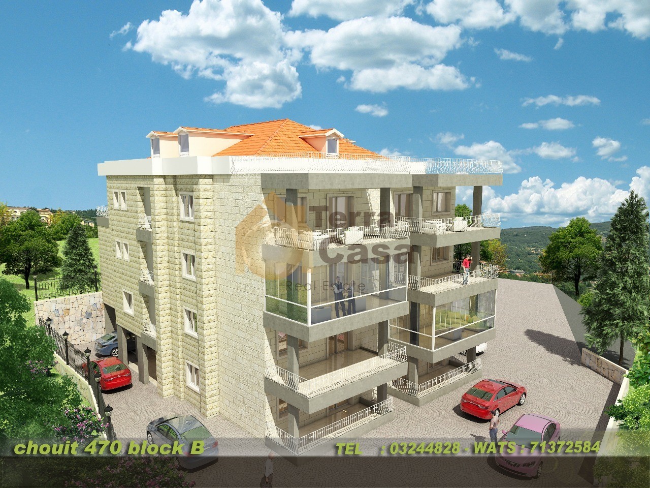 Apartment in Schweet brand new with terrace panoramic sea view.