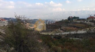 Zahle land prime location open view. Ref# 2101
