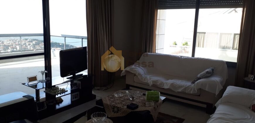 kornet chehwane fully decorated apartment for sale sea view .