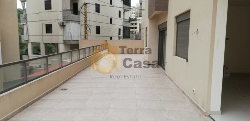 Brand new apartment 120 sqm terrace banker cheque .