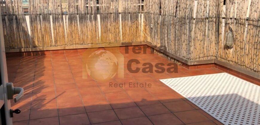 Sassine fully furnished apartment terrace 120 sqm cash payment.