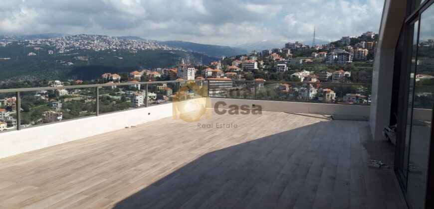 Luxurious duplex with terrace open view for sale .