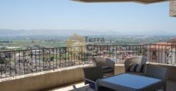 zahle ksara Luxurious apartment fully furnished open view Ref# 2678