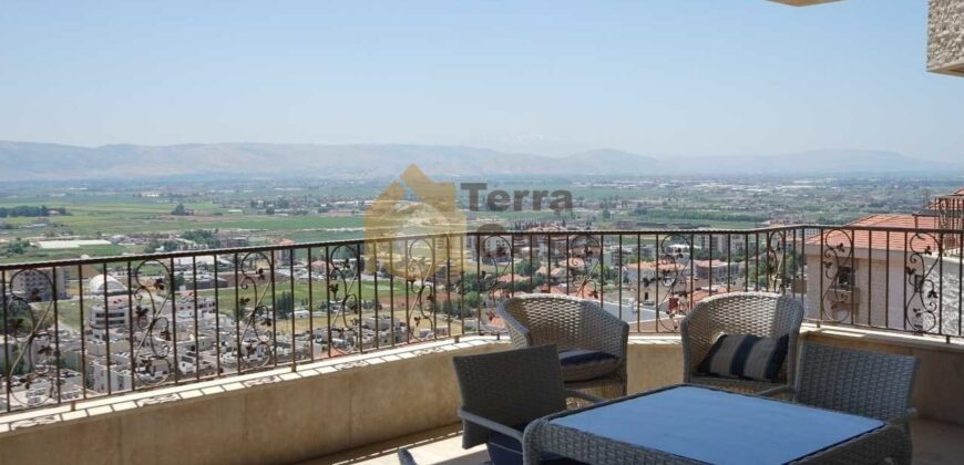 zahle ksara Luxurious apartment fully furnished open view Ref# 2678