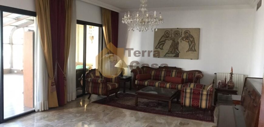 Fully decorated apartment in Louazieh with Terrace 160 sqm.