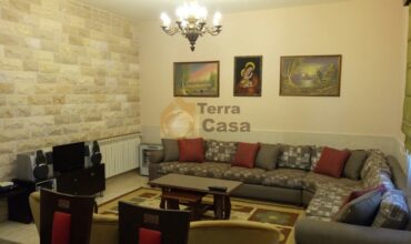 apartment for rent in zahle Rassieh fully furnished Ref#357