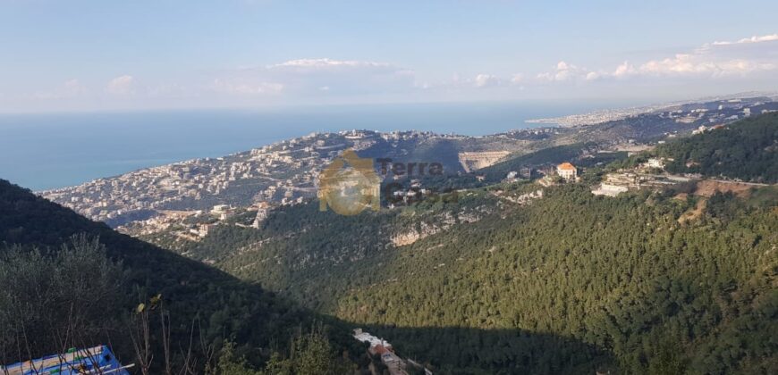 Land for sale in Maarab located in a calm area Sea view