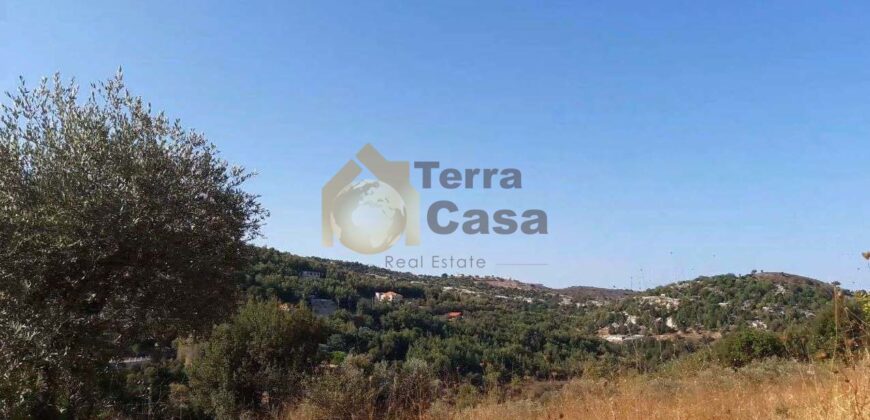 Land for sale in Lehfid located in calm area  mountain view