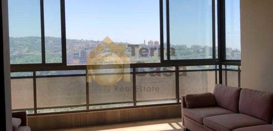 mansourieh Fully furnished  apartment open view cash payment.Ref#3082