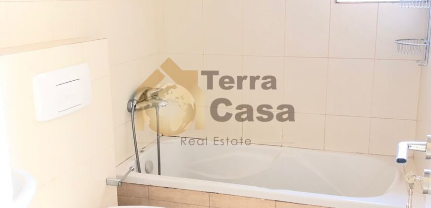 semi furnished apartment nice location cash payment.