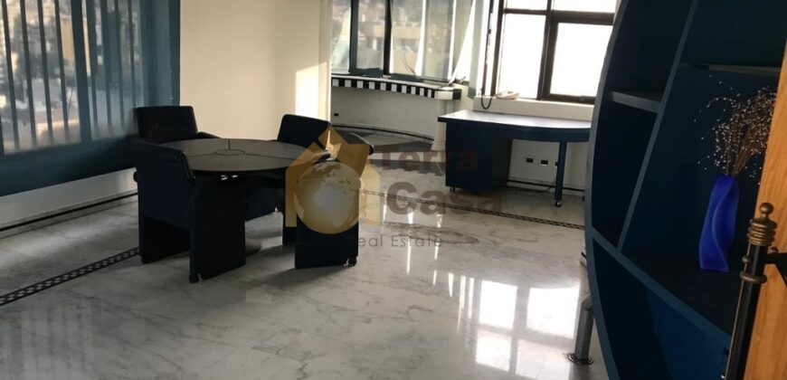 sad el baouchrieh furnished  office prime location for sale .