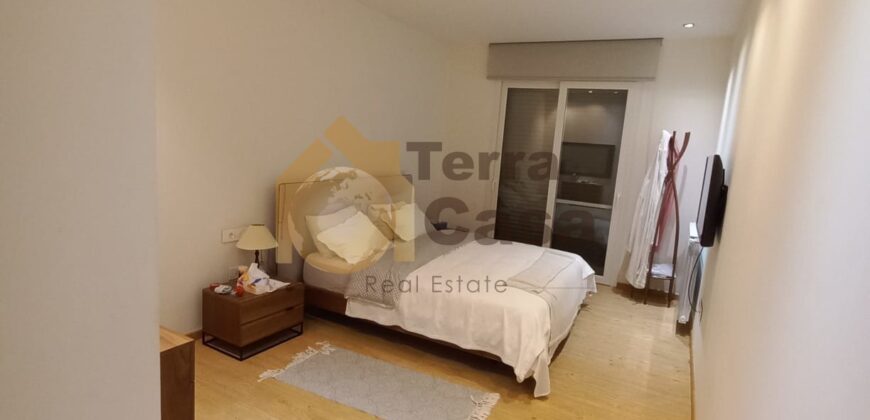 baabdat furnished apartment 100 sqm terrace shared pool and gym