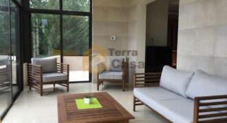 baabdat furnished apartment for rent with garden & two terraces #4087