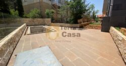 Biyada luxurious apartment for sale with 225 sqm garden and pool .