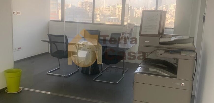 Furn el chebak decorated and furnished office for rent.