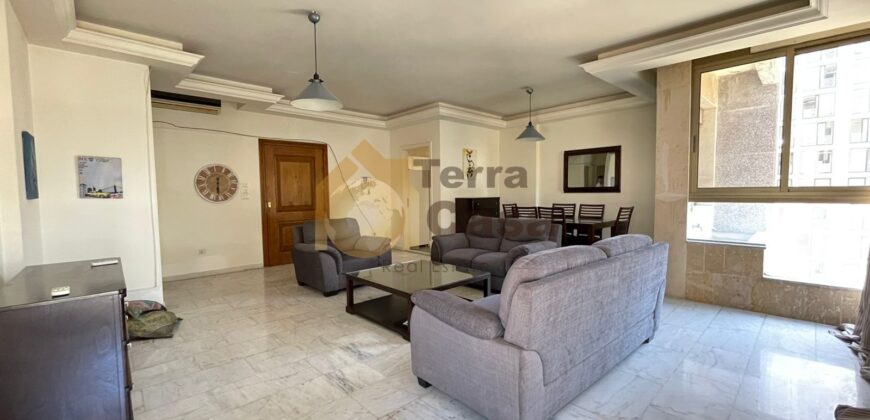 Achrafieh fully furnished apartment for rent .