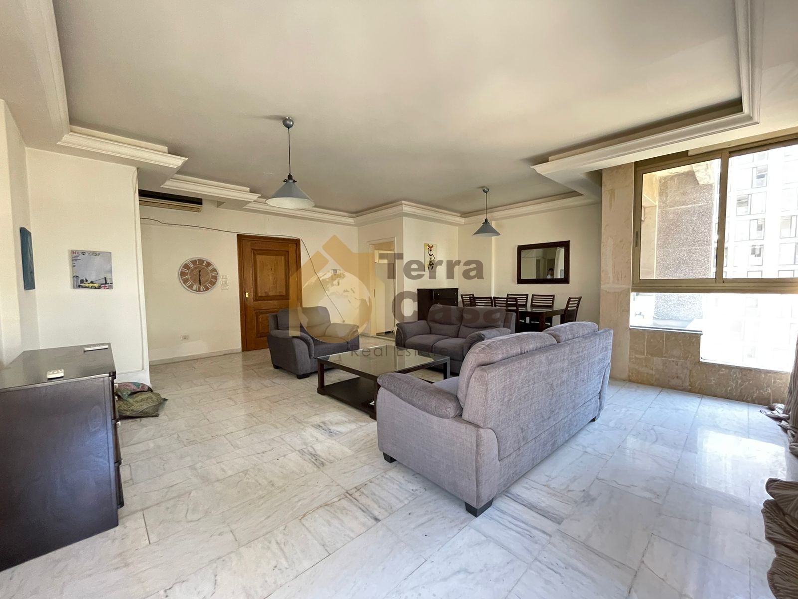 Achrafieh fully furnished apartment for rent .