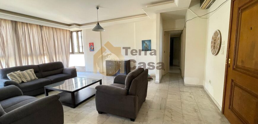 Achrafieh fully furnished apartment for rent .