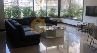 Hamra street apartment fully furnished for rent.