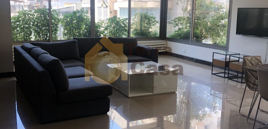 Hamra street apartment fully furnished for rent.