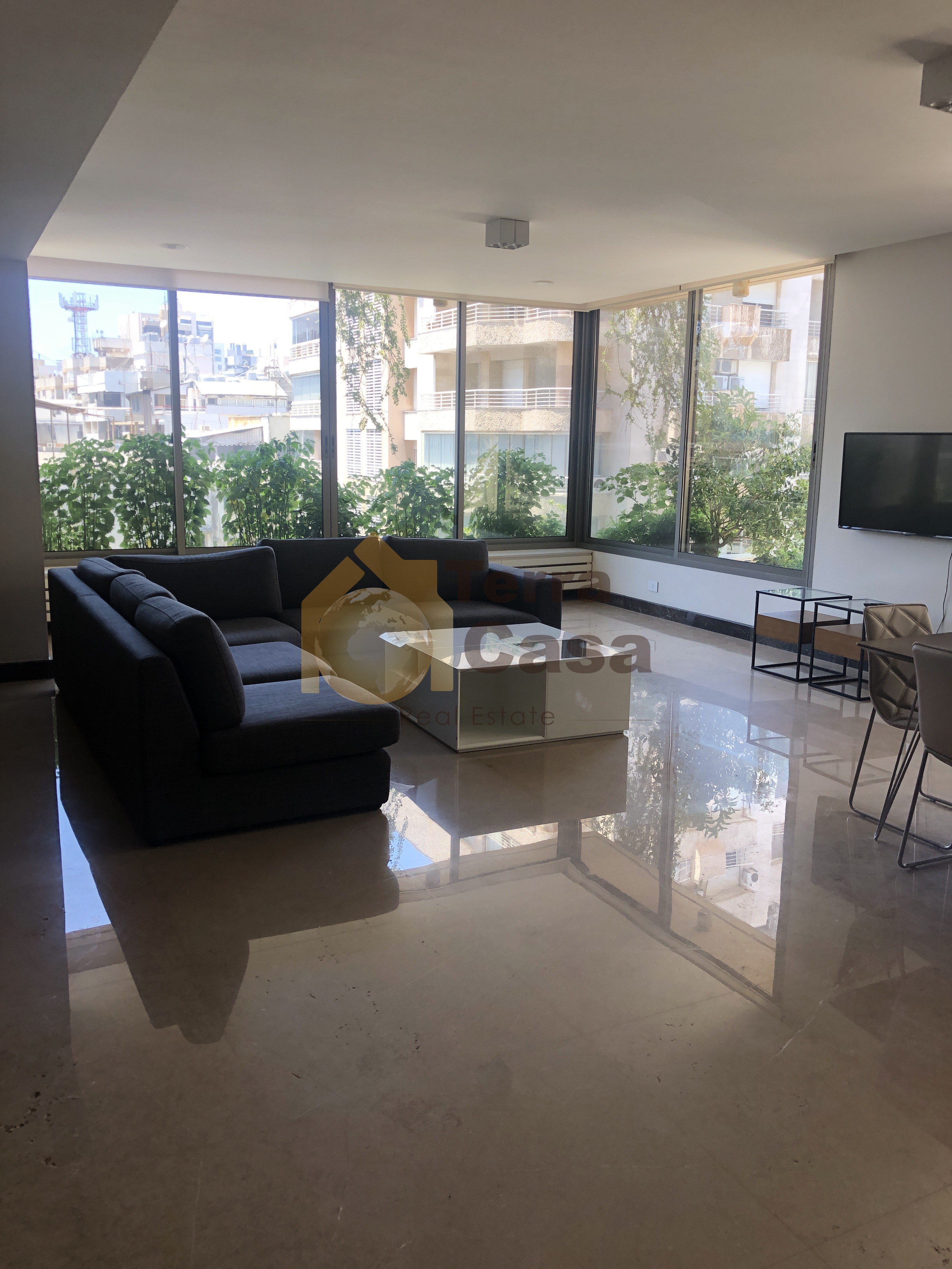 Hamra street apartment fully furnished for rent.