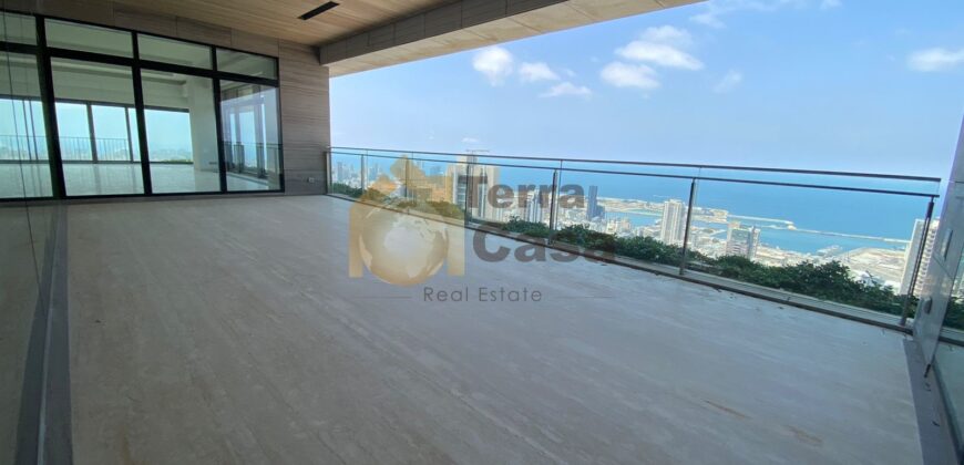 Achrafieh luxurious brand new apartment panoramic view .