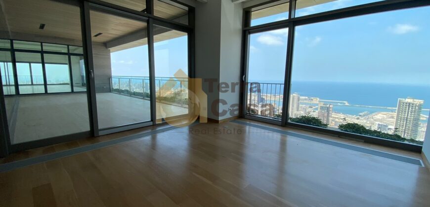 Achrafieh luxurious brand new apartment panoramic view .