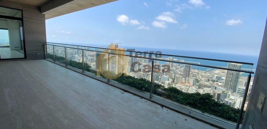 Achrafieh luxurious brand new apartment panoramic view .