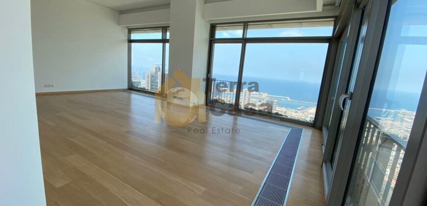 Achrafieh luxurious brand new apartment panoramic view .