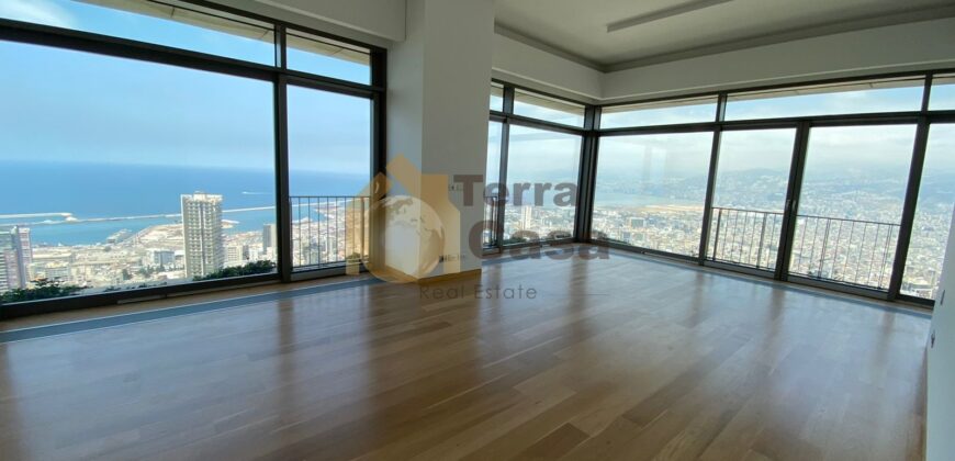 Achrafieh luxurious brand new apartment panoramic view .