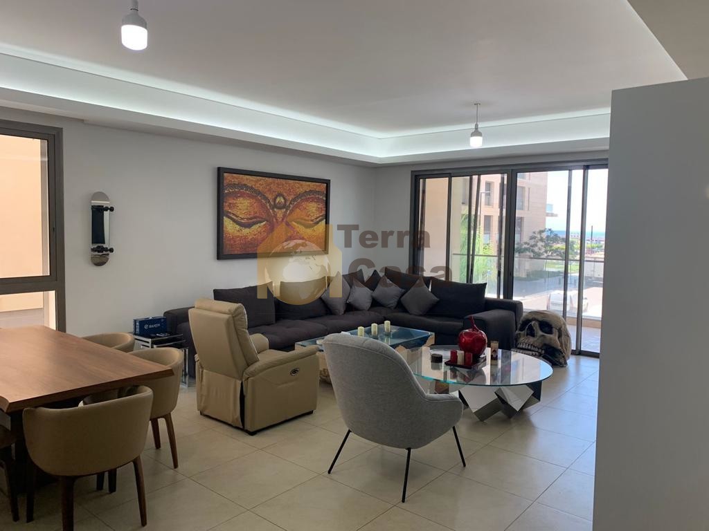 Dbayeh waterfront furnished apartment for sale .