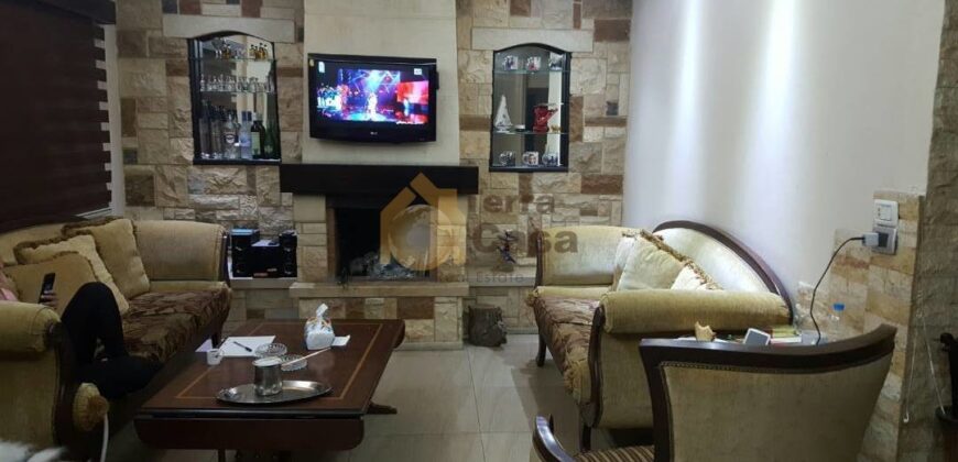 hot deal zouk mosbeh fully decorated apartment with mountain view .