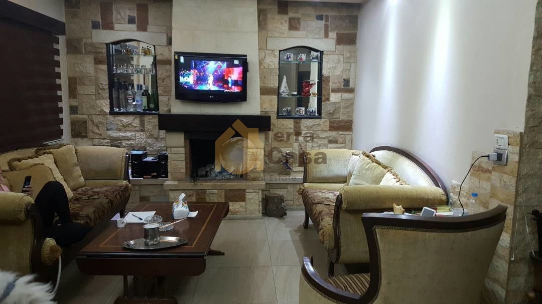hot deal zouk mosbeh fully decorated apartment with mountain view .