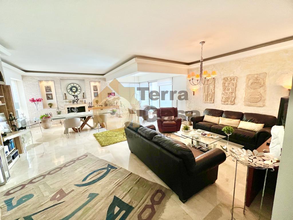 fully furnished apartment in a prestigious compound Les Toits de Beirut, Mar Roukoz for sale
