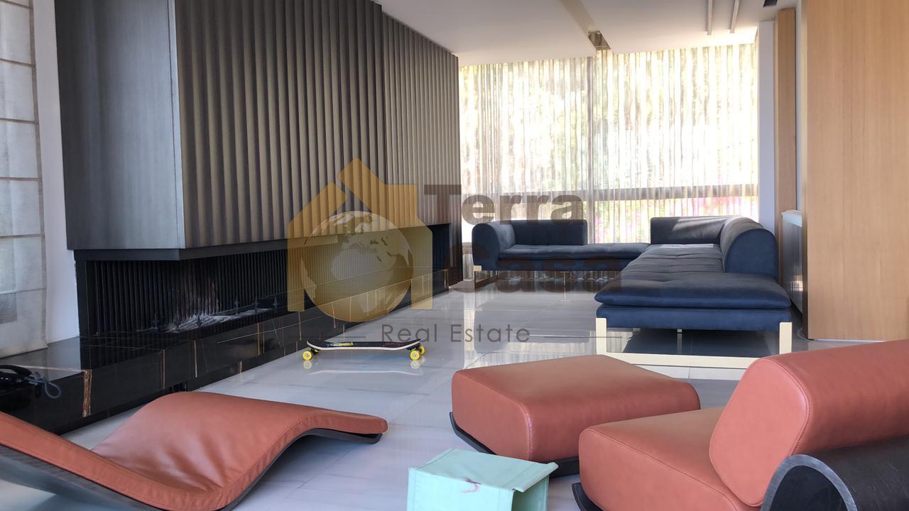 apartment fully renovated with panoramic view in rabieh for sale
