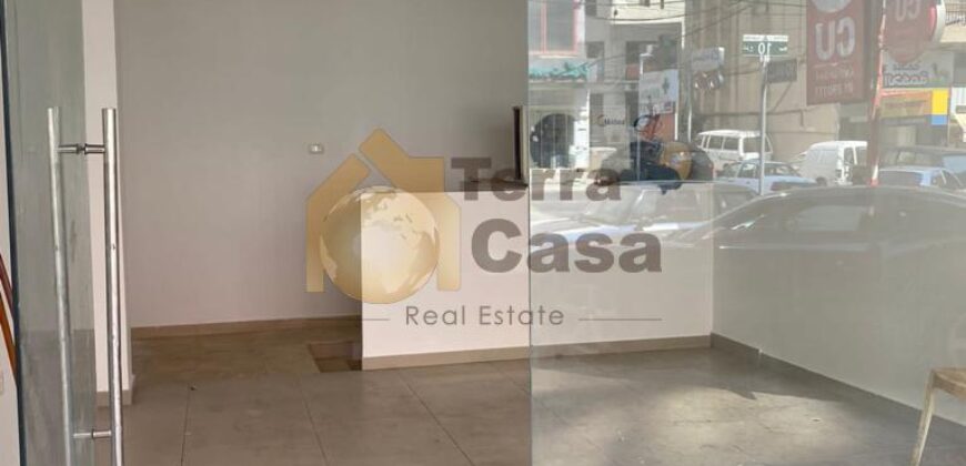 fully renovated shop in jdeideh for rent with warehouse
