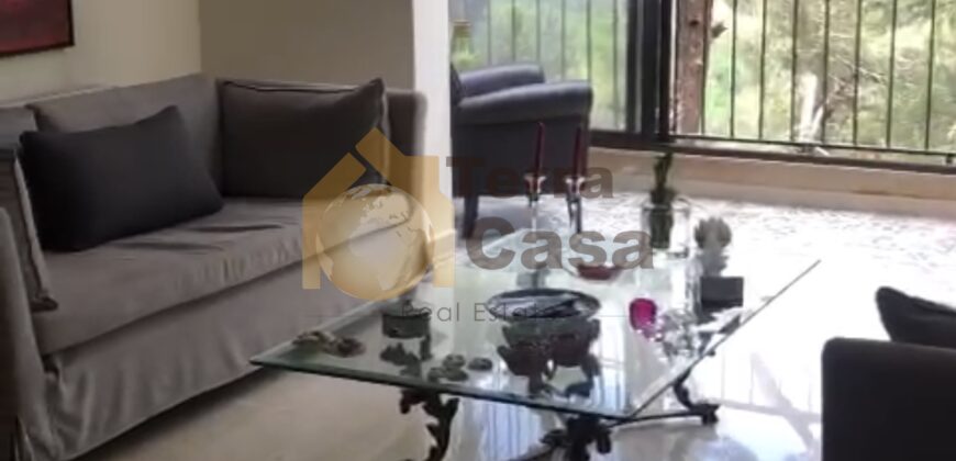 fully furnished apartment in baabdat with terrace for rent