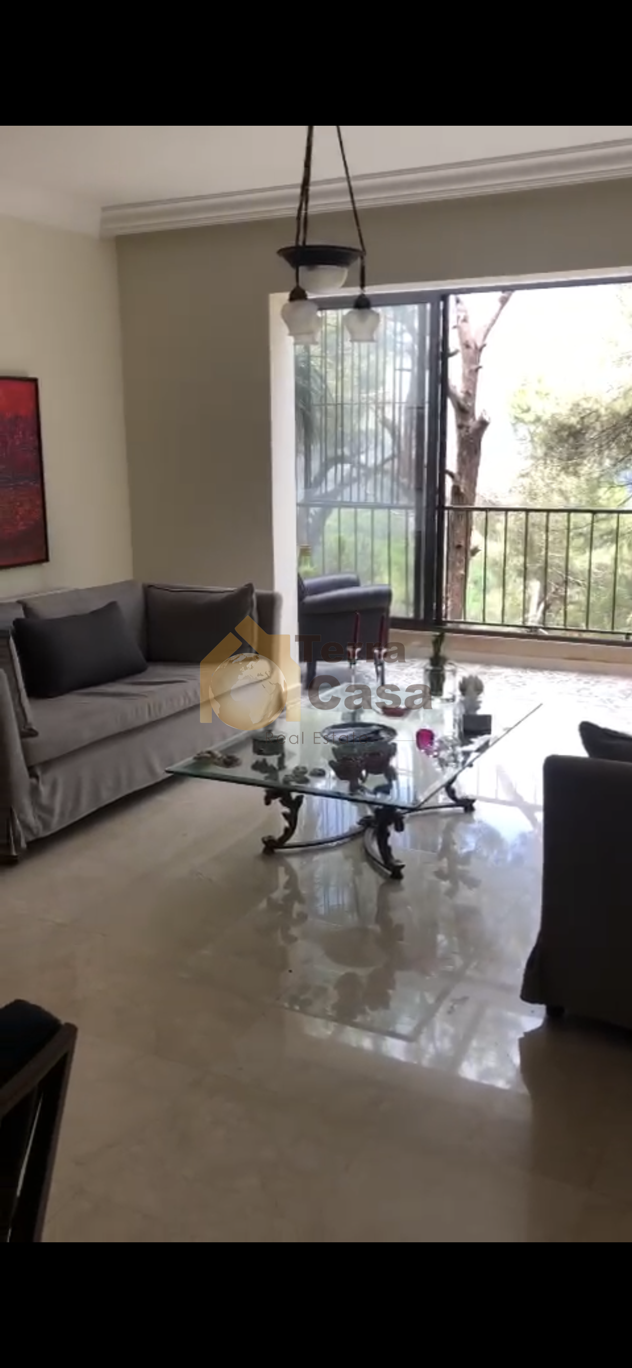 fully furnished apartment in baabdat with terrace for rent