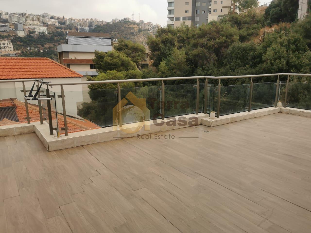 new mar takla small duplex with terrace and roof open view for sale