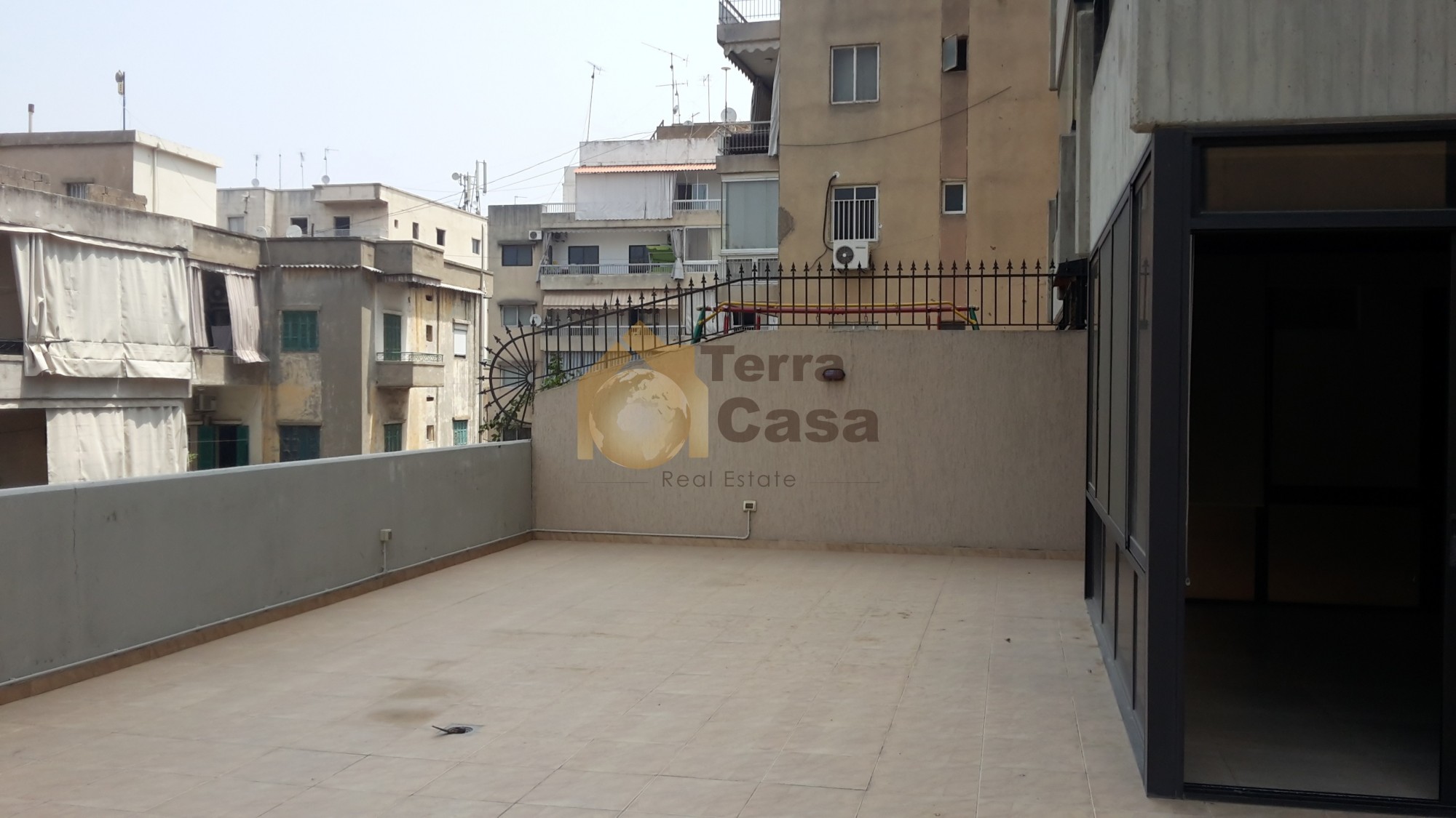 Jdeideh fully decorated apartment for sale with huge terrace .