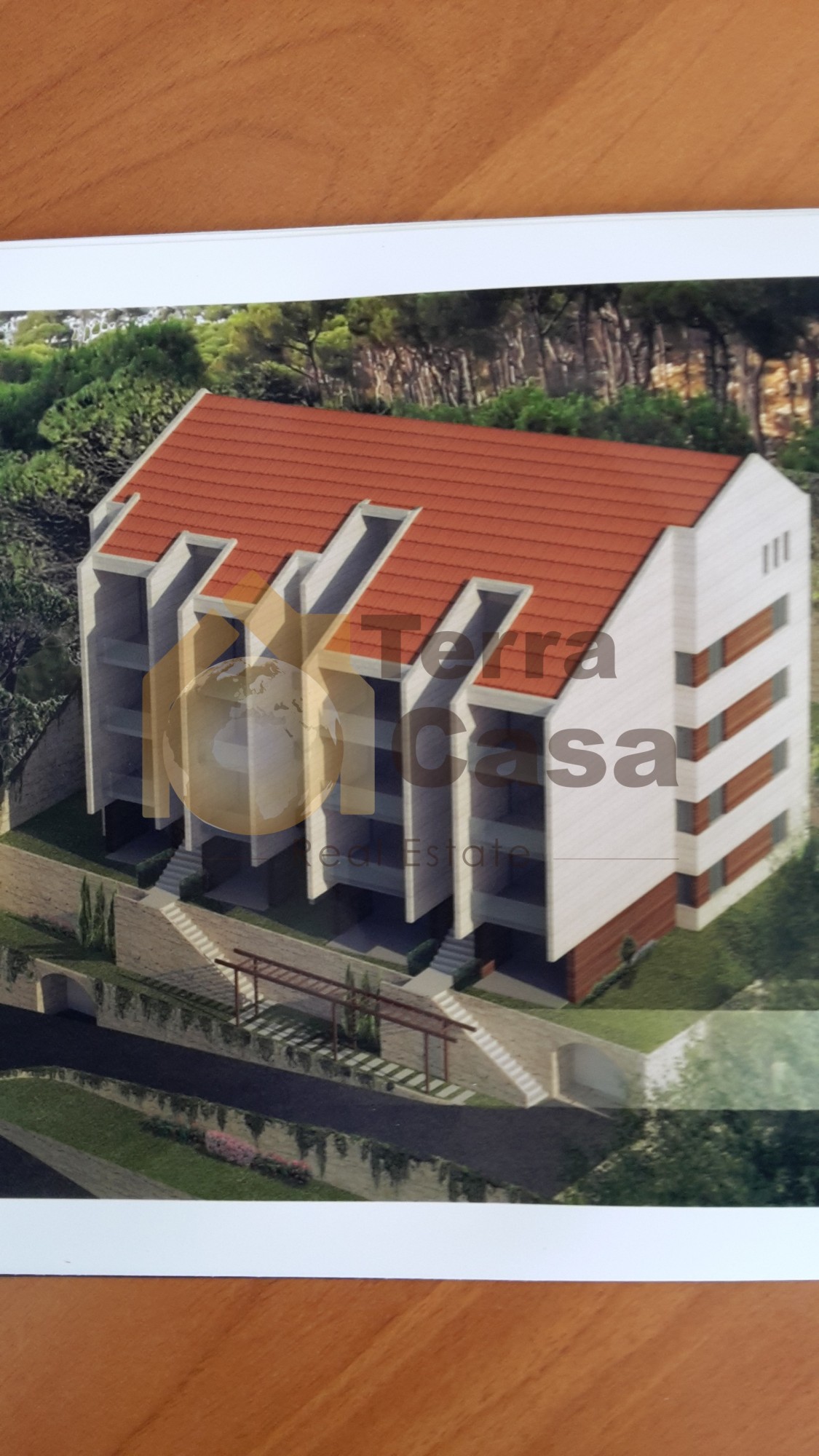 apartment for sale in Boutchay brand new with open sea and mountain view .