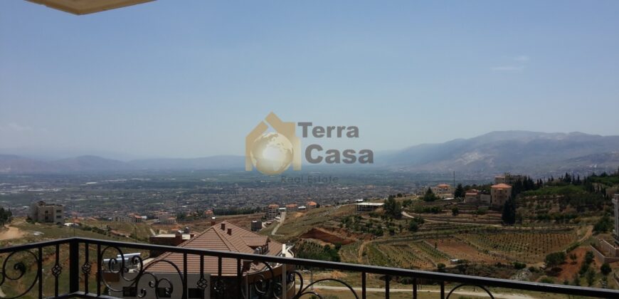 Brand new fully decorated apartment in zahle with panoramic view Ref# 458