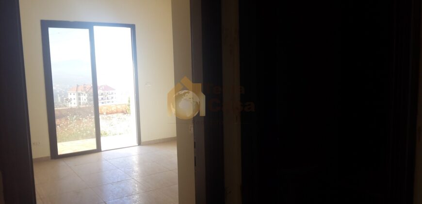 Apartment for sale in zahle ksara with garden and terrace with open view