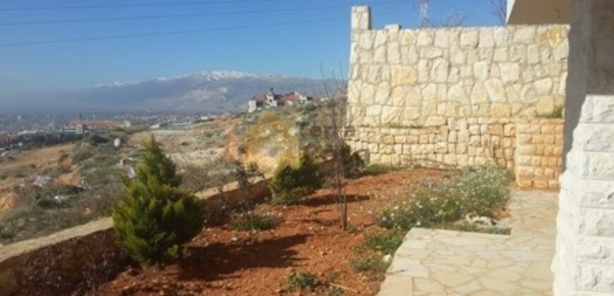 Apartment for sale in zahle ksara with garden and terrace with open view