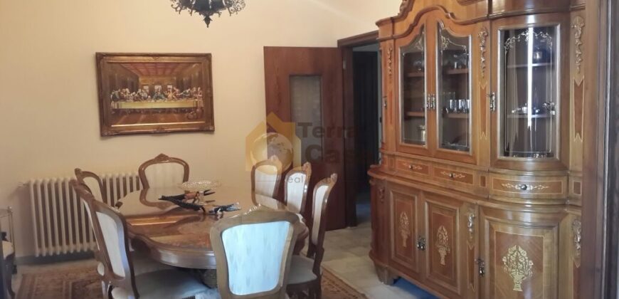 Chtaura fully furnished apartment for rent .