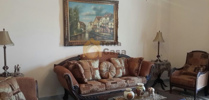 Chtaura fully furnished apartment for rent .