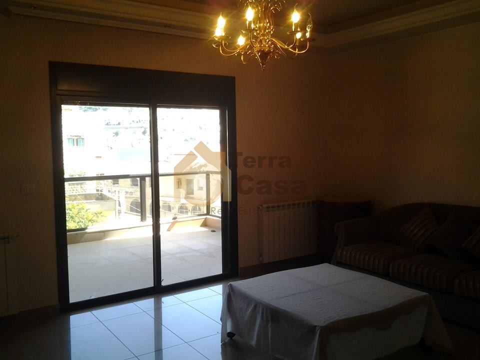Apartment for sale in Zahle Mar elias fully decorated with open view .
